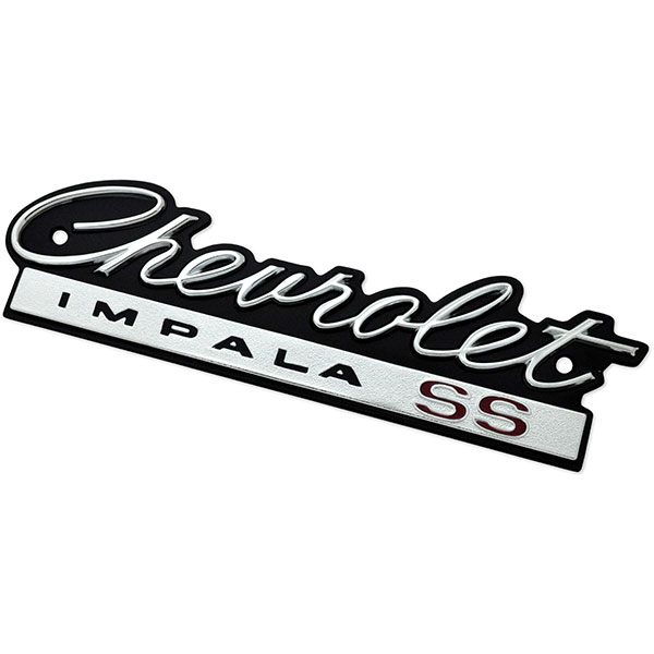 1966 Chevrolet Impala/Caprice/Bel Air IMPALA GRILLE EMBLEM 'CHEVROLET IMPALA SS' | EM2421P