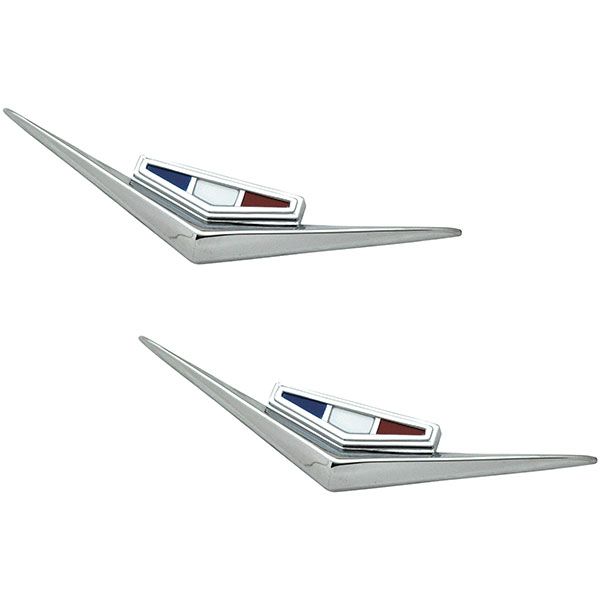 1964 Chevrolet Impala/Caprice/Bel Air FRONT FENDER EMBLEMS 