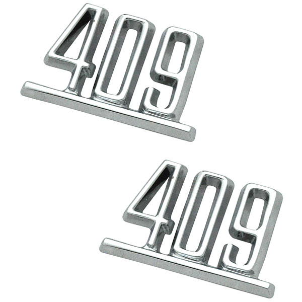 1964 Chevrolet Impala/Caprice/Bel Air IMPALA FRONT FENDER EMBLEM '409' - PR | EM2435P