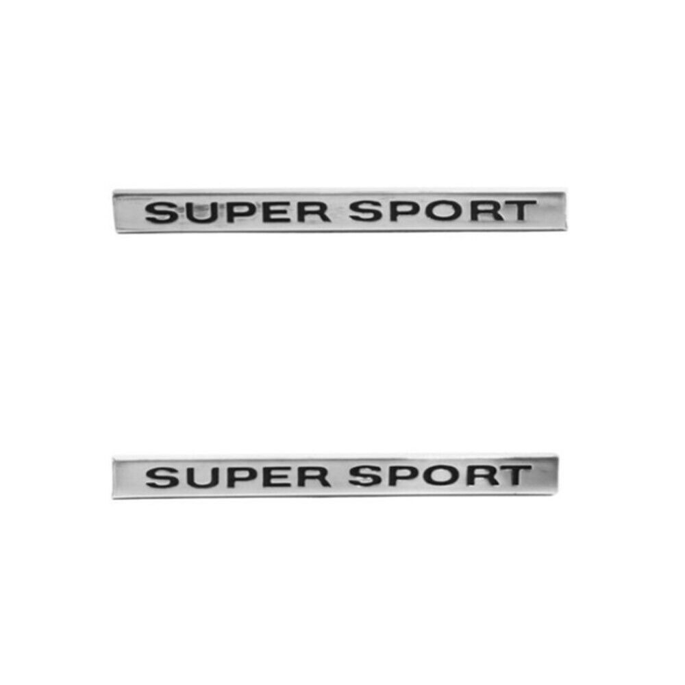 1968 Chevrolet Impala/Caprice/Bel Air IMPALA FRONT FENDER EMBLEM 'SUPER SPORT' - PR | EM2447P