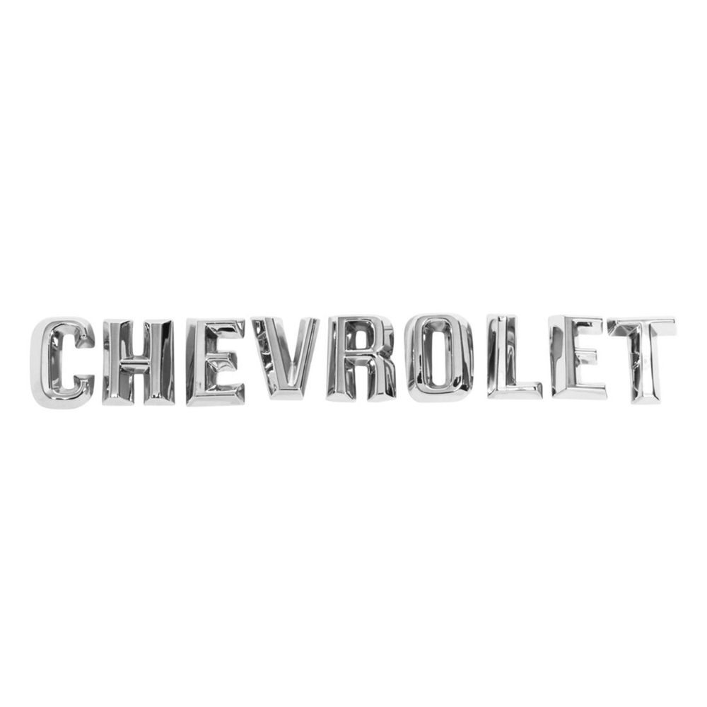 1961 Chevrolet Impala/Caprice/Bel Air IMPALA HOOD LETTERS 'CHEVROLET' - SET | EM2455P