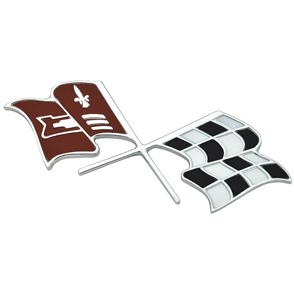 1960 Chevrolet Impala/Caprice/Bel Air IMPALA TRUNK EMBLEM FOR 348 X-FLAGS | EM2470P