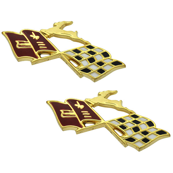 1960 Chevrolet Impala/Caprice/Bel Air IMPALA REAR QUARTER EMBLEM X-FLAG - PR | EM2501P