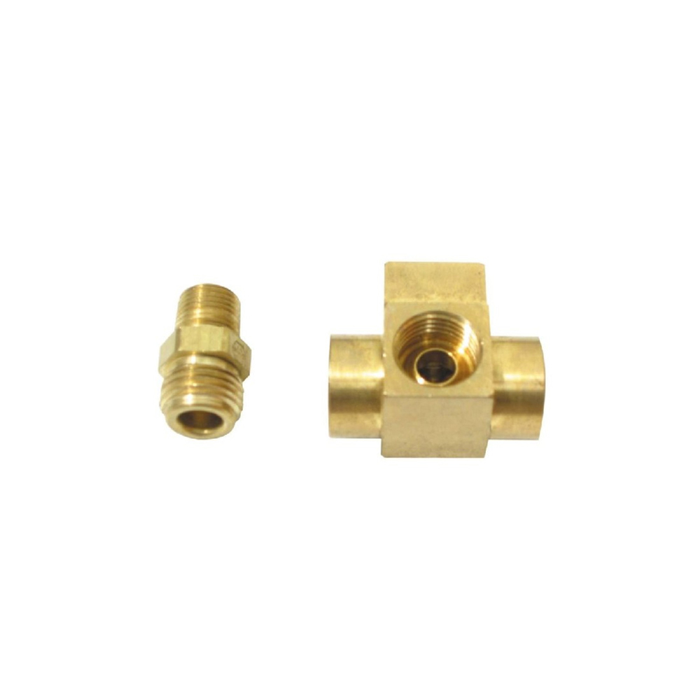 1961 Chevrolet Impala/Caprice/Bel Air FUEL PUMP TO CARB LINES - 4 WAY BRASS ADAPTER FOR BPC5901 (BRASS) | FT2759P