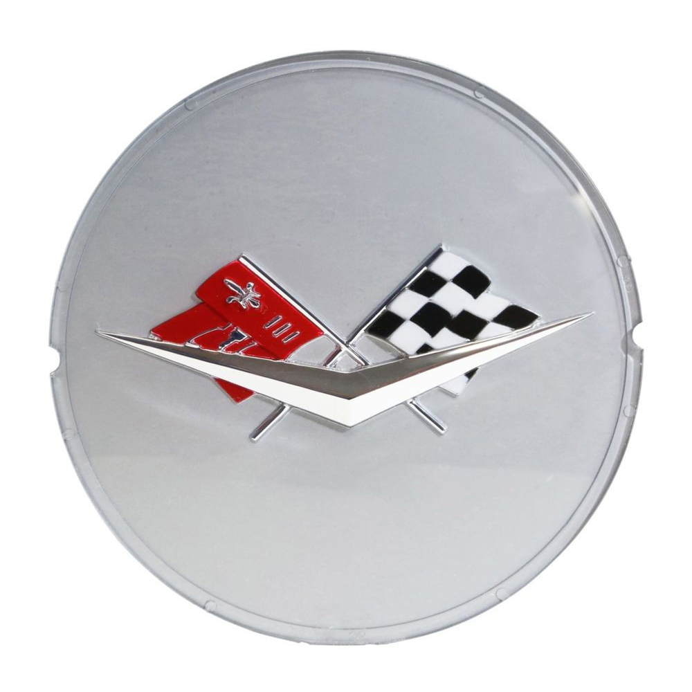 1959 Chevrolet Impala/Caprice/Bel Air SILVER CROSS FLAG EMBLEM - EA | WT4864P