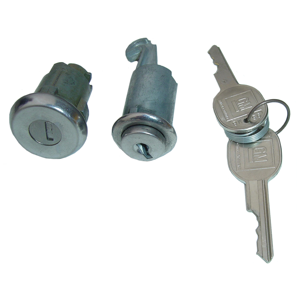 1964 Chevrolet Impala/Caprice/Bel Air GLOVEBOX & TRUNK LOCK KIT - LATER KEY 121 | KL3530P