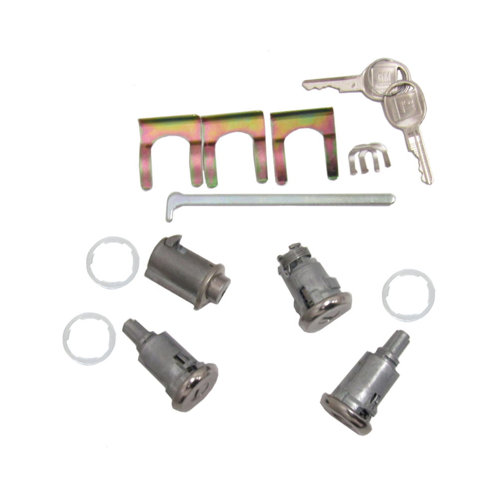 1961 Chevrolet Impala/Caprice/Bel Air GLOVEBOX, TRUNK & DOOR LOCK KIT - LATER KEY 177 | KL3541P