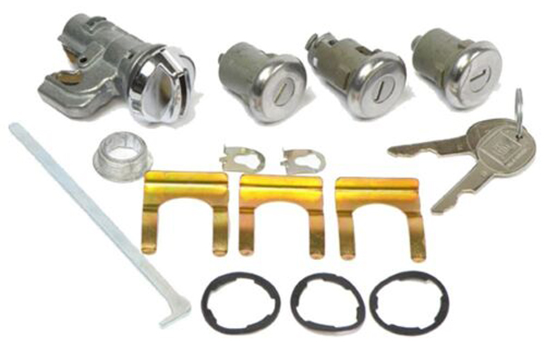 1971 Buick Skylark/GS/Regal/GN GLOVEBOX, TRUNK & DOOR LOCK KIT - LATER KEY 155 | KL1259Z