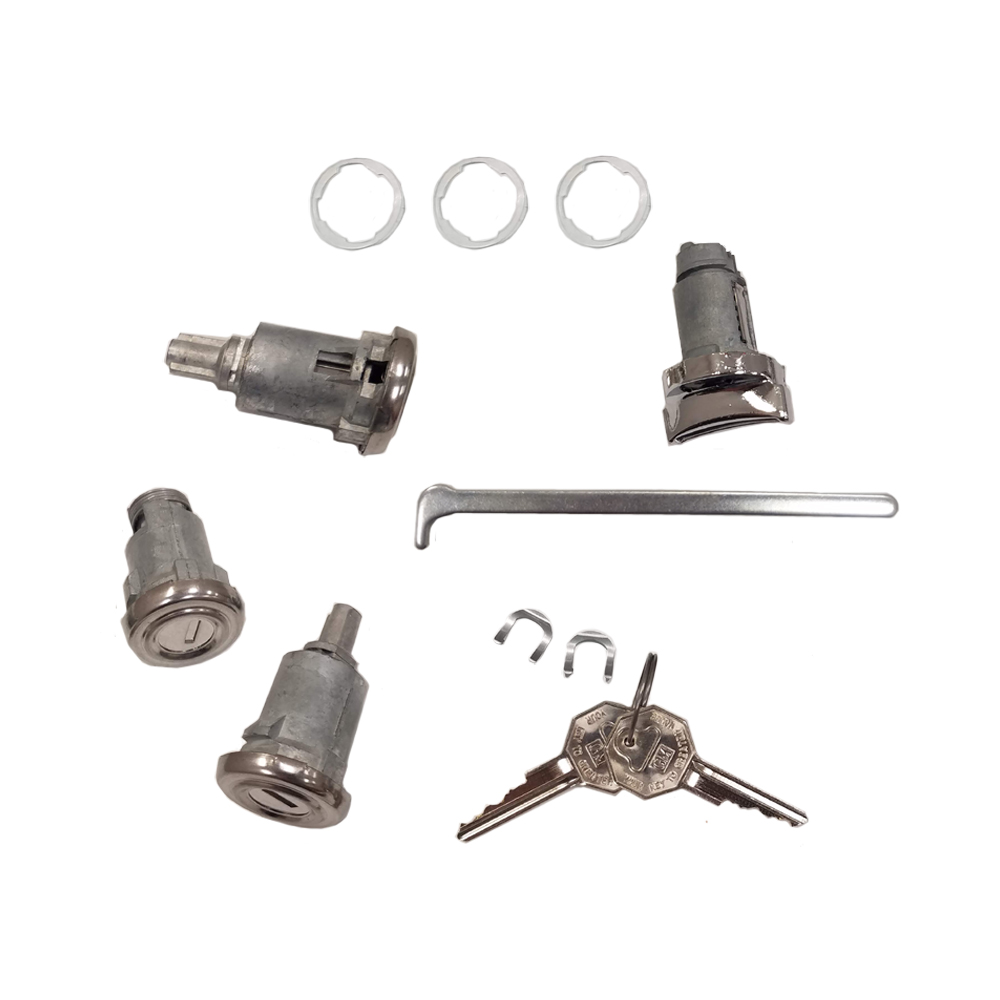 1958 Chevrolet Impala/Caprice/Bel Air IGNITION, DOOR & TRUNK LOCK KIT - ORIGINAL KEY (WITH LONG CYLINDER) 272 | KL3554P
