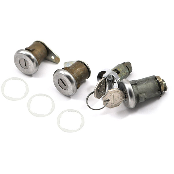 1964 Chevrolet Impala/Caprice/Bel Air IGNITION, DOOR & TRUNK LOCK KIT - 61-64-ORIGINAL KEY (WITH SHORT CYLINDER) 275 | KL3559P