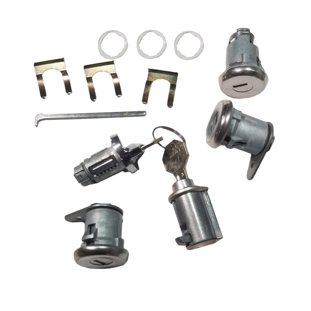 1961 Chevrolet Impala/Caprice/Bel Air IGNITION, DOOR, GLOVEBOX & TRUNK LOCK KIT - ORIGINAL KEY (WITH SHORT CYLINDER) 425 | KL3565P