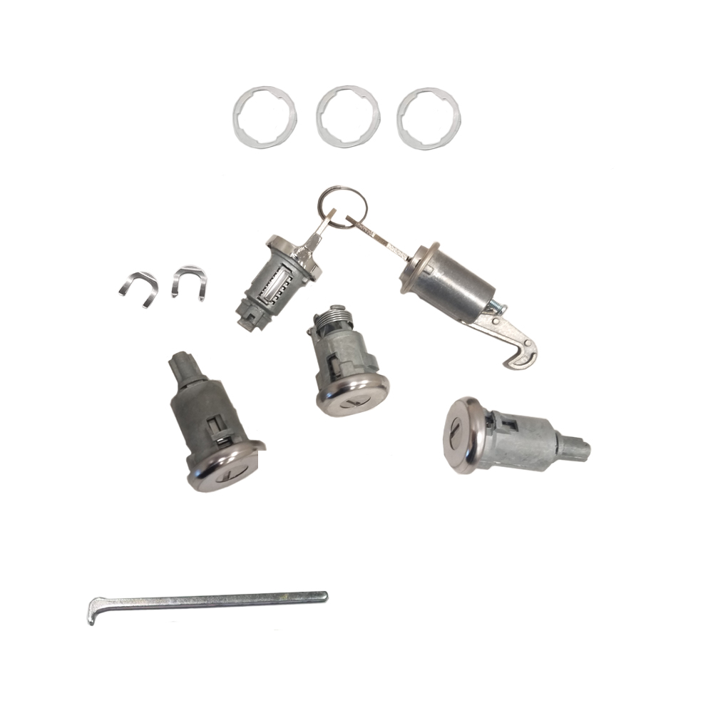 1964 Chevrolet Impala/Caprice/Bel Air IGNITION, DOOR, GLOVEBOX & TRUNK LOCK KIT - ORIGINAL KEY (WITH LONG CYLINDER) 428 | KL3568P