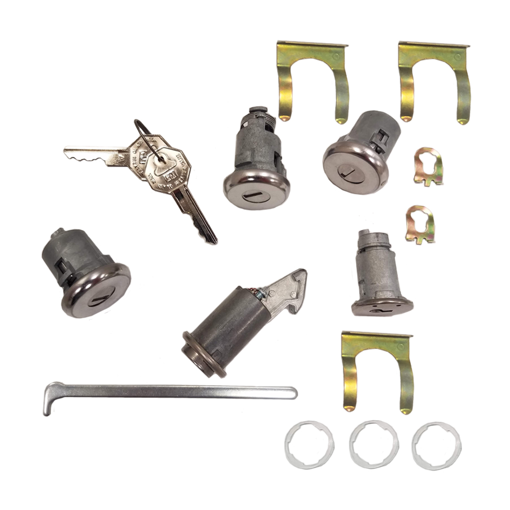 1965 Chevrolet Impala/Caprice/Bel Air IGNITION, DOOR, GLOVEBOX & TRUNK LOCK KIT - ORIGINAL KEY 430 | KL3570P