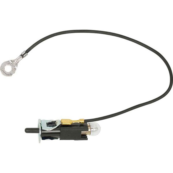 1967 Chevrolet Impala/Caprice/Bel Air CONSOLE DOOR LIGHT HARNESS AND SWITCH ASSEMBLY, COMPETE WITH BULB | CF15206