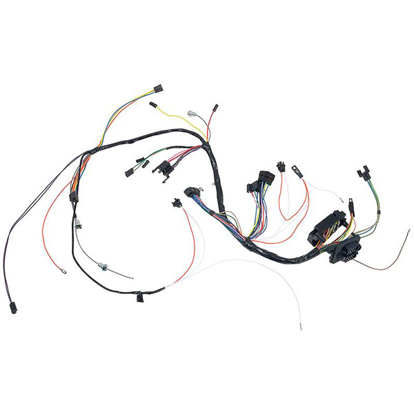 1965 Chevrolet Impala/Caprice/Bel Air DASH HARNESS, COLUMN SHIFT MANUAL TRANS, WITH WARNING LIGHTS AND UNDER DASH COURTESY LIGHTS (THIS HARNESS IS USED WITH A DASH INSTRUMENT CLUSTER HARNESS) | CG59089