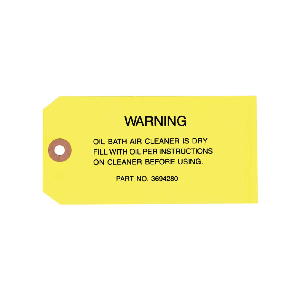 1958 Chevrolet Impala/Caprice/Bel Air DC1057 OIL BATH AIR CLEANER SERVICE INST DECAL | DC1712P