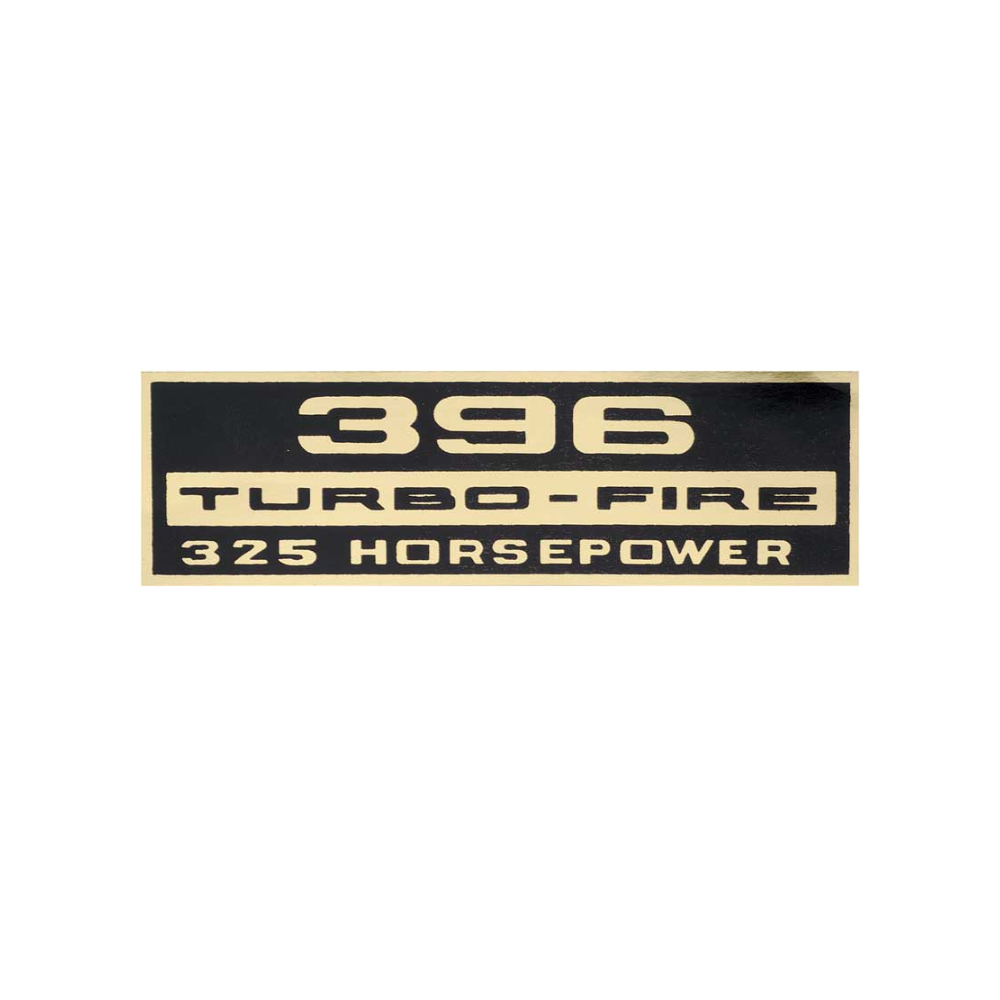 1965 Chevrolet Impala/Caprice/Bel Air DC0300 396 TURBO-FIRE 325 HP AIR CLEANER DECAL PRODUCTION BEFORE 2/15/65 | DC1776P