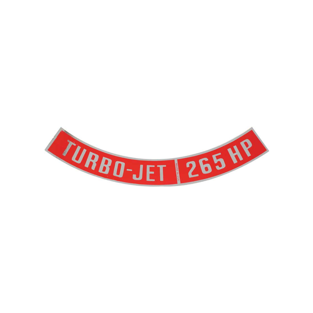 1969 Chevrolet Impala/Caprice/Bel Air DC0290 TURBO-JET 265 HP AIR CLEANER DECAL | DC1847P