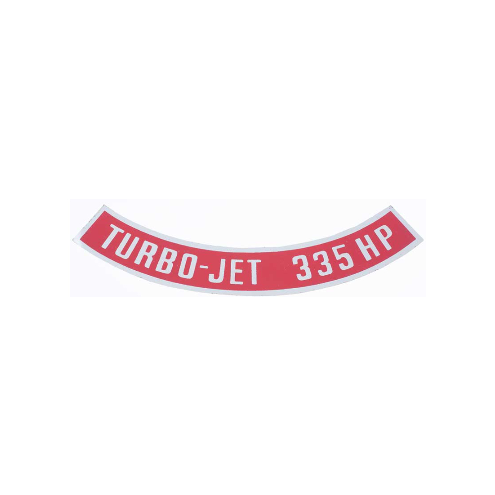 1969 Chevrolet Impala/Caprice/Bel Air DC0149 TURBO-JET 335 HP AIR CLEANER DECAL | DC1848P