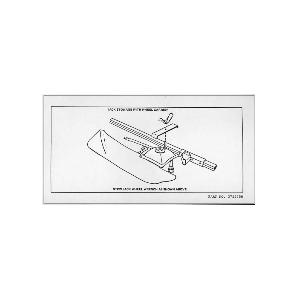 1960 Chevrolet Impala/Caprice/Bel Air DC0072 CONTINENTAL KIT TIRE STOWAGE | DC2139P
