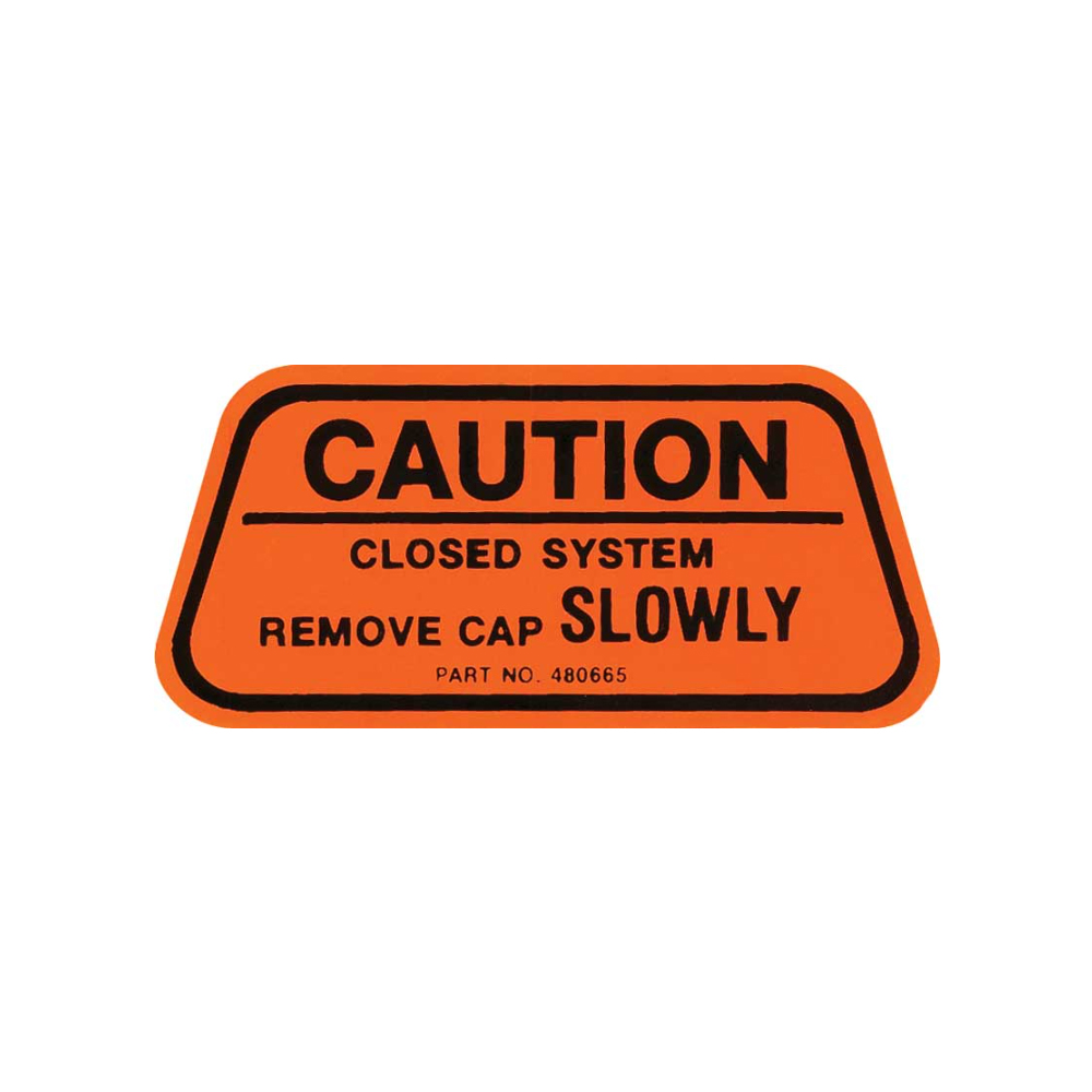 1970 Chevrolet Impala/Caprice/Bel Air DC0830 70 CALIFORNIA GAS CAP CAUTION DECAL | DC2190P