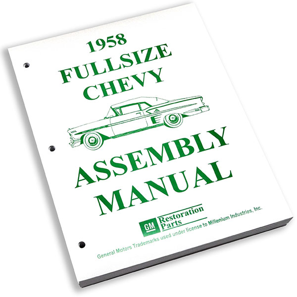 1958 Chevrolet Impala/Caprice/Bel Air FACTORY ASSEMBLY MANUAL | BK1072P