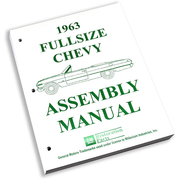 1963 Chevrolet Impala/Caprice/Bel Air FACTORY ASSEMBLY MANUAL | BK1077P