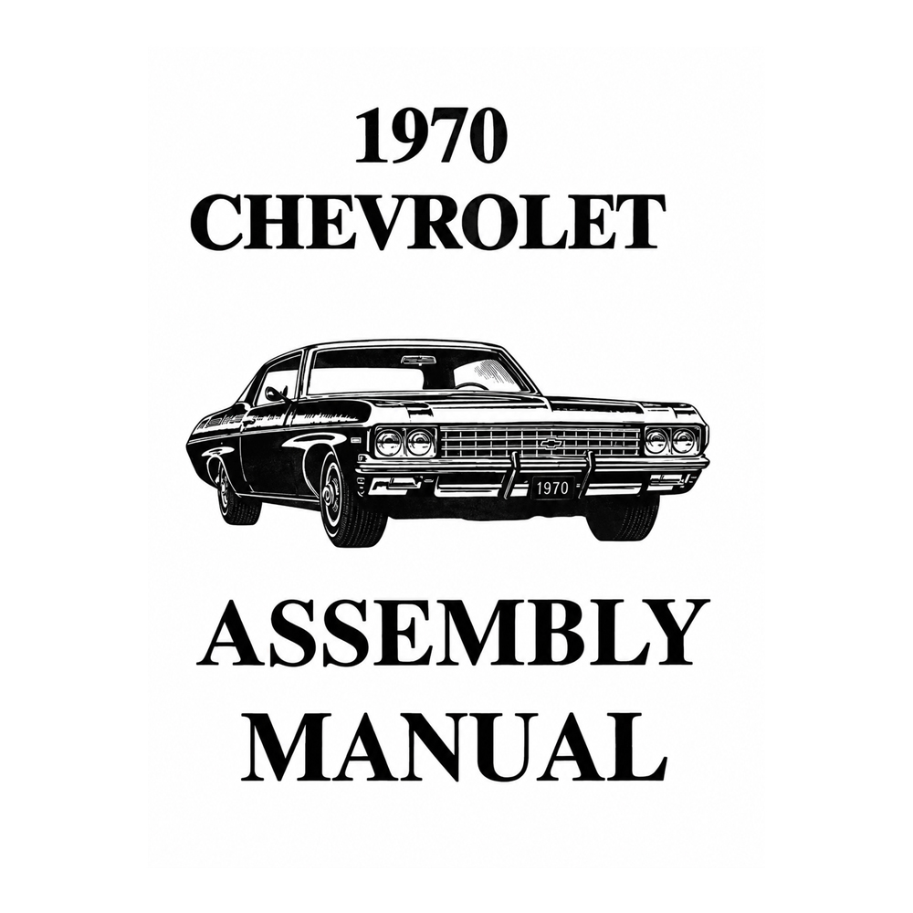 1970 Chevrolet Impala/Caprice/Bel Air FACTORY ASSEMBLY MANUAL | BK1084P