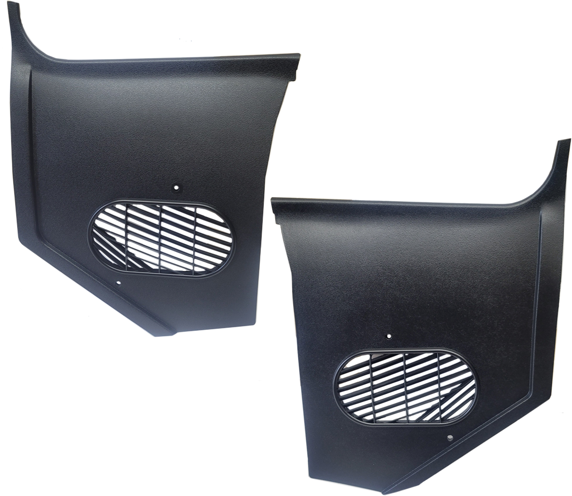 1964 Pontiac GTO/LeMans/Tempest KICK PANELS (BLACK) WITHOUT A/C - PAIR | IN3258A