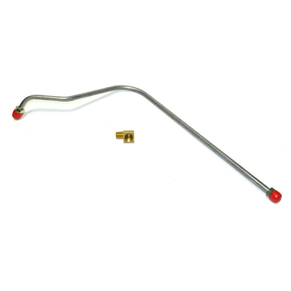 1966 Chevrolet El Camino FUEL PUMP TO CARB LINES 2 PC - 396 WITH QUADRAJET LINE & 90 DEG ELBOW | FT2768Z