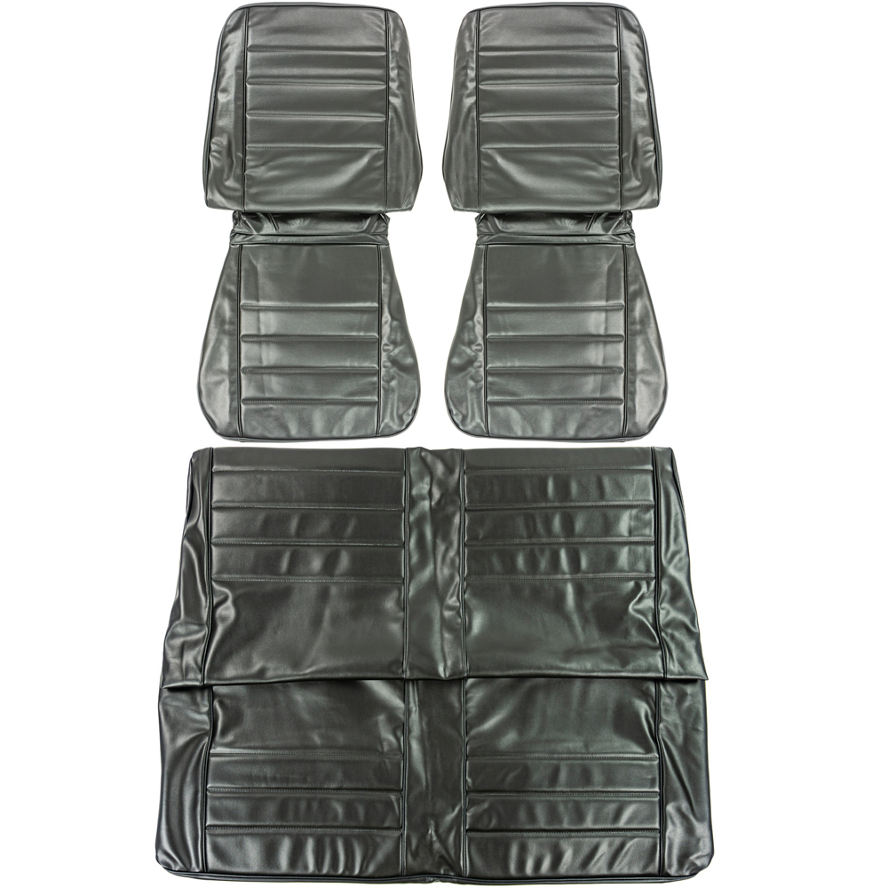 1965 Chevrolet Chevelle/Malibu STANDARD FRONT BUCKETS & REAR BENCH SEAT COVER COMPLETE SET (CONVERTIBLE) - SET | IN2891V