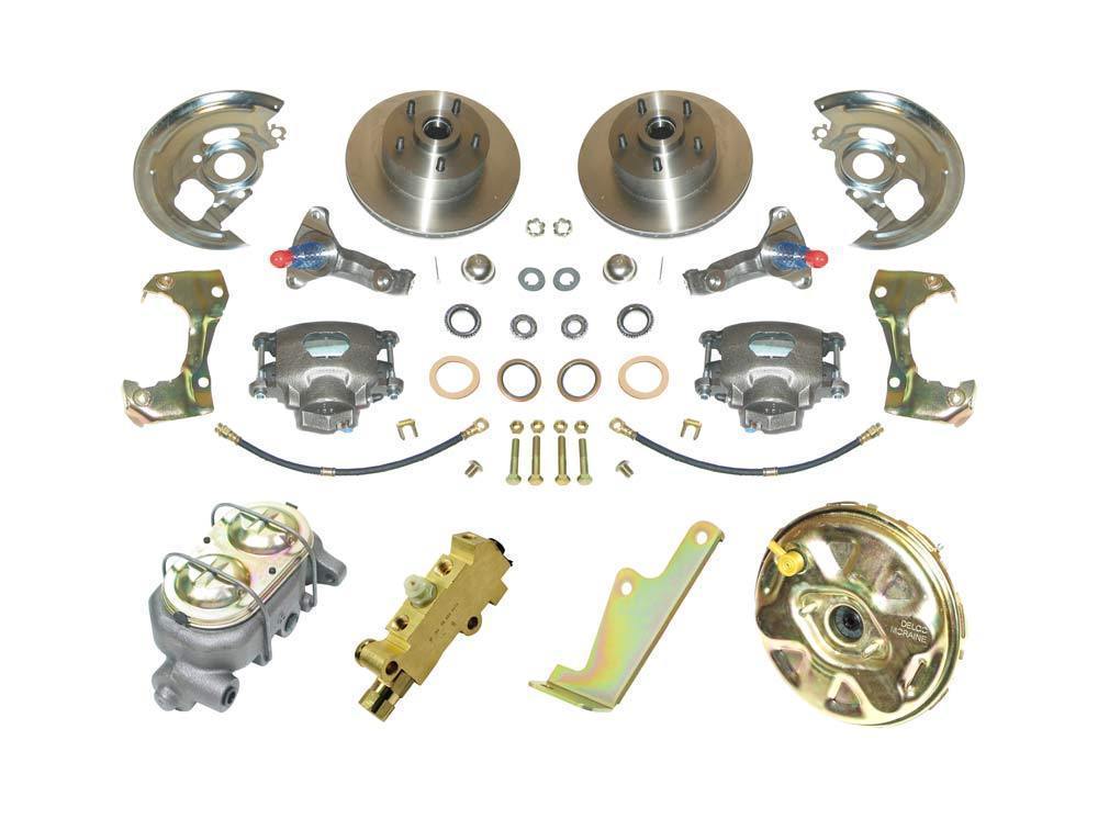 1966 Chevrolet El Camino POWER DISC BRAKE CONVERSION KIT WITH CADMIUM
