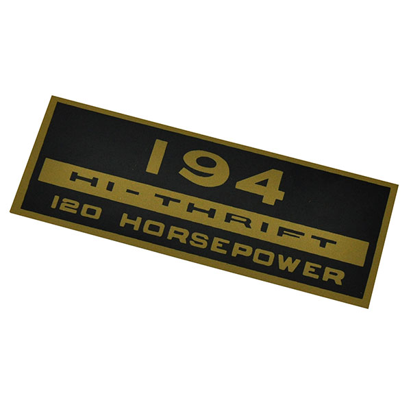 1964 Chevrolet El Camino 194 HI-THRIFT 120 HP VALVE COVER DECAL (DC0780) 3852201 | DC1497C