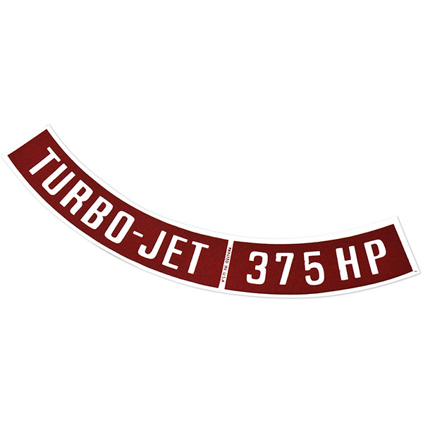 1967 Chevrolet El Camino TURBO-JET 375 HP AIR CLEANER DECAL (DC0103) 3916144 | DC1781C