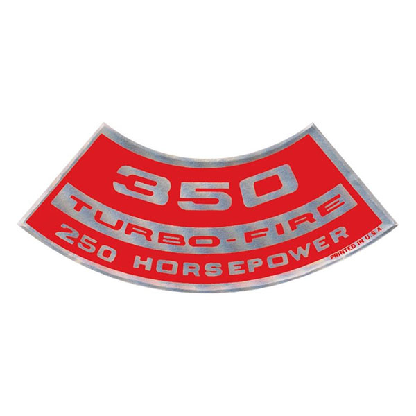 1970 Chevrolet Monte Carlo 350 TURBO-FIRE 250 HP AIR CLEANER DECAL (DC0097) | DC1954C