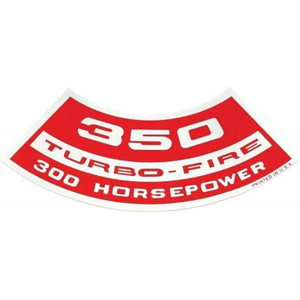 1970 Chevrolet Chevelle/Malibu 350 TURBO-FIRE 300 HP AIR CLEANER DECAL | DC2039V