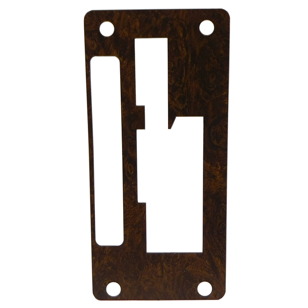 1969 Oldsmobile Cutlass/442/F85 HURST OLDS CONSOLE OVERLAY WITH METAL BACKING | CP4637T