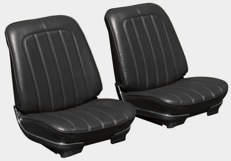 1970 Buick Skylark/GS/Regal/GN LEGENDARY SEAT COVERS - FRONT BUCKETS ONLY (WIDE PLEATS) - PR | IN6372S