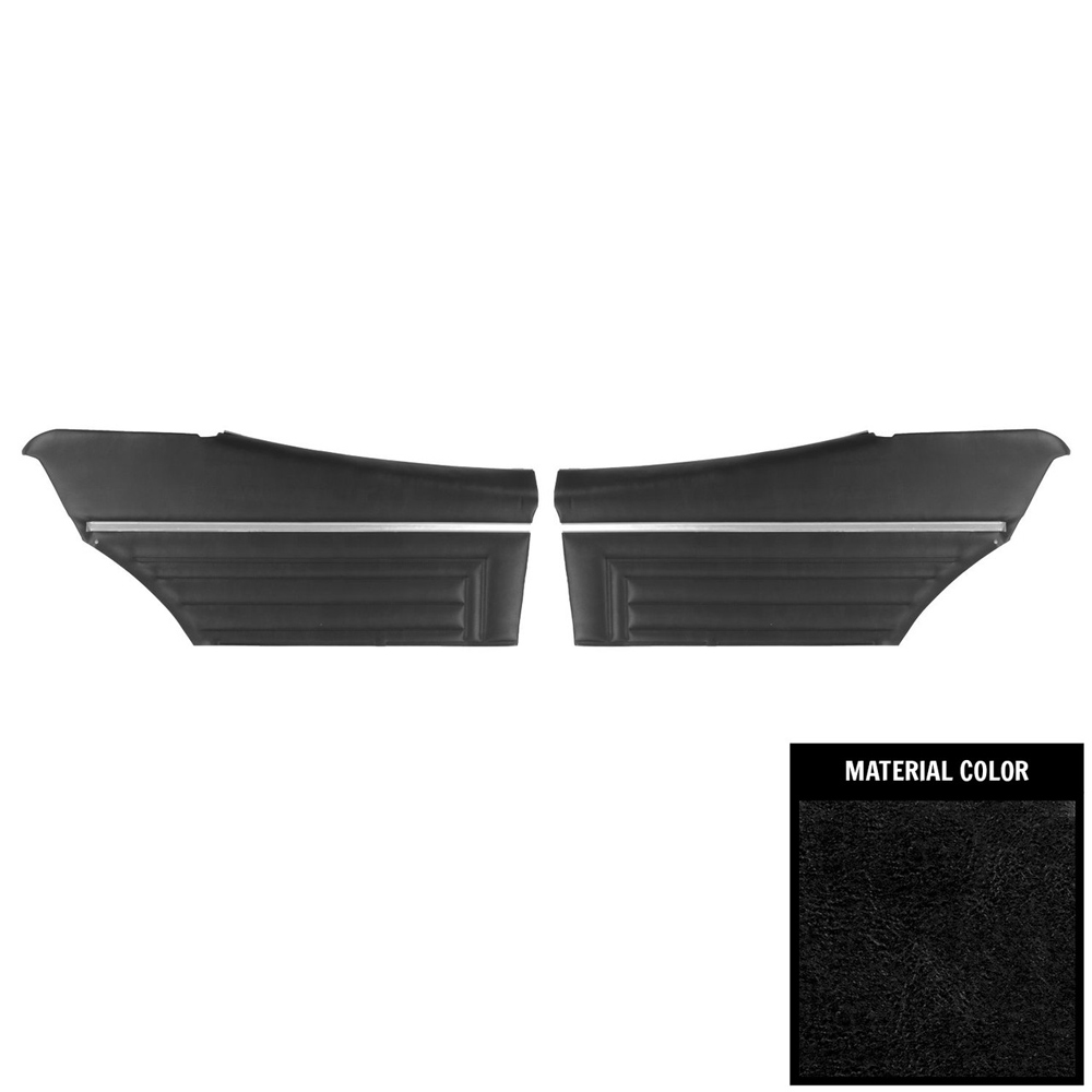 1971 Buick Skylark/GS/Regal/GN REAR QUARTER TRIM PANELS STANDARD WITH HORIZONTAL PLEATS - FITS ALL 71 & 72 BENCH WITHOUT CENTER ARMREST MODELS ONLY (PUI ASSEMBLED) COUPE - PR | IN6473S