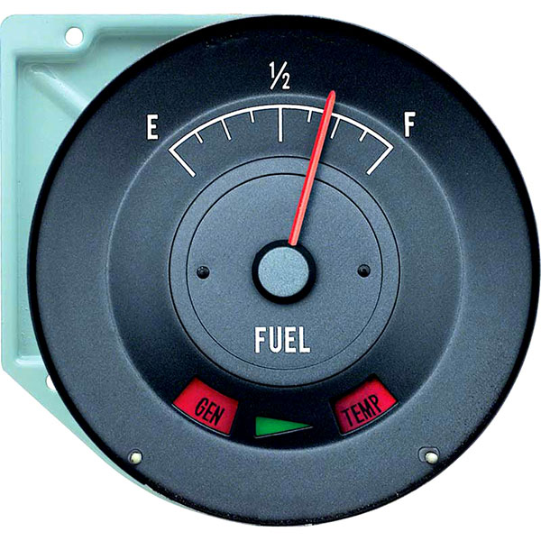 1968 Pontiac Firebird/TransAm IN-DASH FUEL GAUGE, BLUE FACE | IN1237F