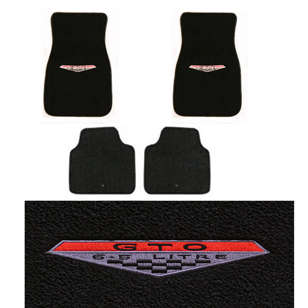1965 Pontiac GTO/LeMans/Tempest CARPETED FLOOR MAT SET EMBROIDERED WITH