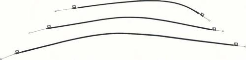 1968 Pontiac Firebird/TransAm HEATER CONTROL CABLE SET; WITHOUT AC; 3 CABLE SET | IN4744F
