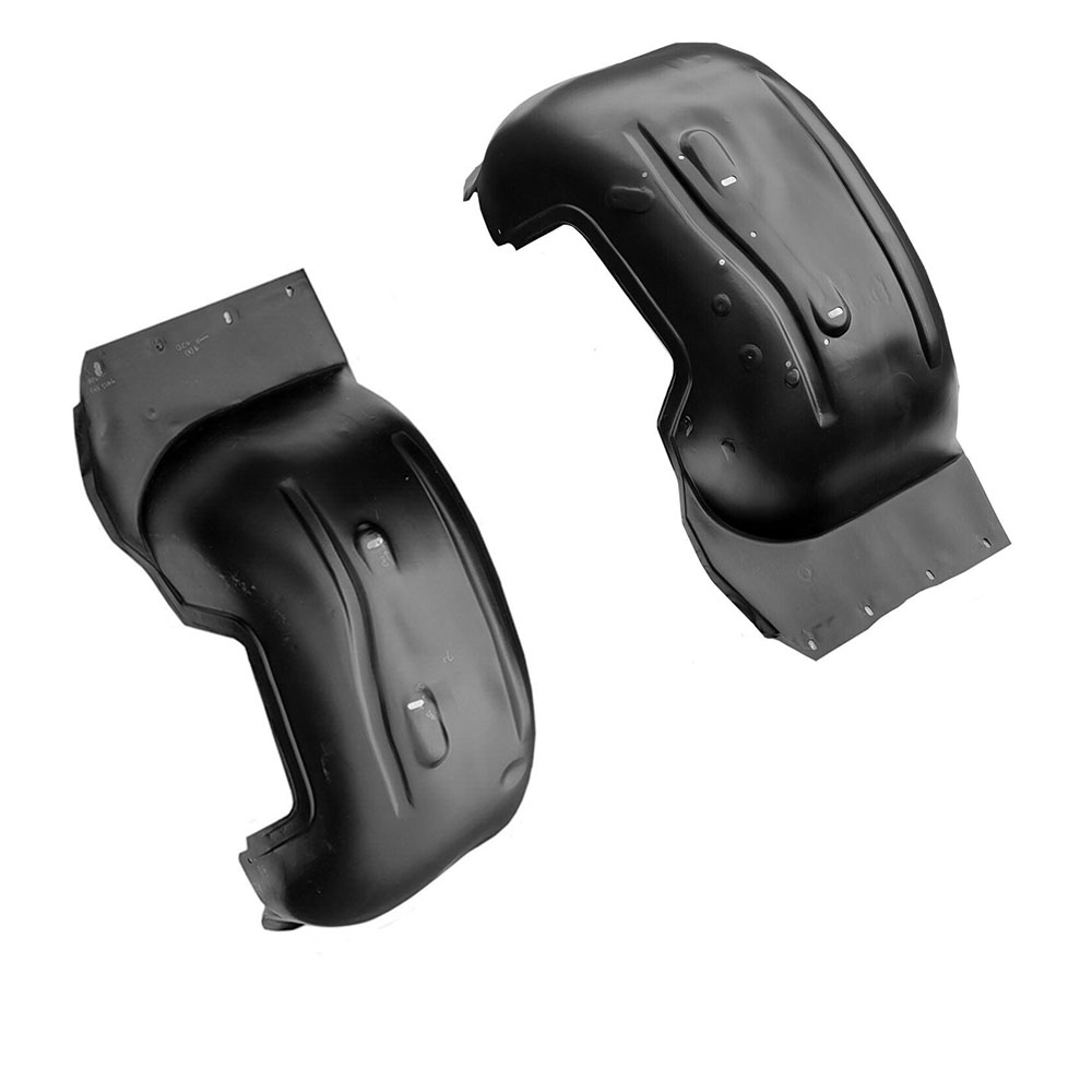 1968 Oldsmobile Cutlass/442/F85 BLACK FRONT INNER FENDER SKIRT WELLS (PLASTIC) PAIR MADE IN THE USA | BP1090T
