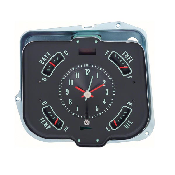 1968 Chevrolet Chevelle/Malibu GAUGE SS CLUSTER WITH CLOCK GM # 6481543 | IN3375V
