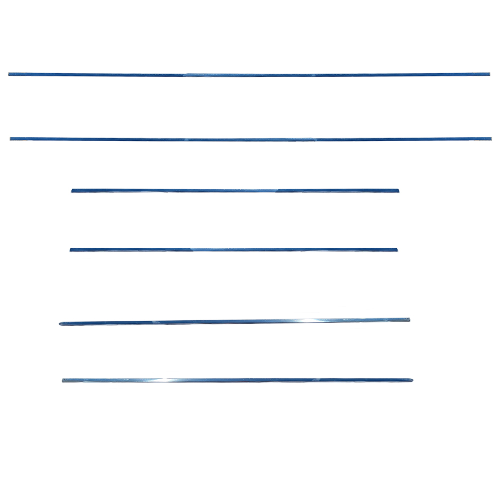 1964 Chevrolet Chevelle/Malibu UPPER SS BODY SIDE MOLDING KIT; 6 PIECES; (DOES NOT INCLUDE THE VERTICLE MOLDINGS AT THE BACK OF THE QUARTER PANEL) | XP5146V