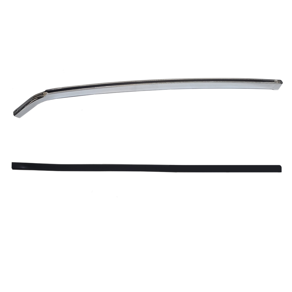 1967 Pontiac GTO/LeMans/Tempest QUARTER VERTICAL WINDOW CHROME (INCLUDES RUBBER CHANNEL INSERT) - RH | XP4860Z