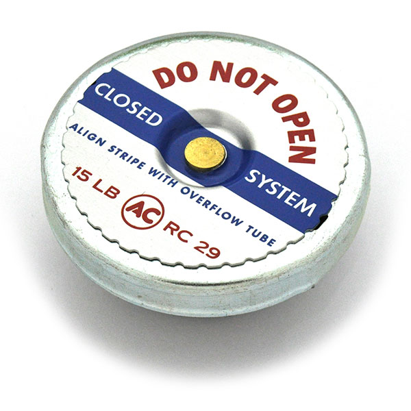 1970 Pontiac GTO/LeMans/Tempest FACTORY STYLE RADIATOR CAP FOR USE WITH COOLANT OVERFLOW RESERVOIR RC-29 | CS1700Z