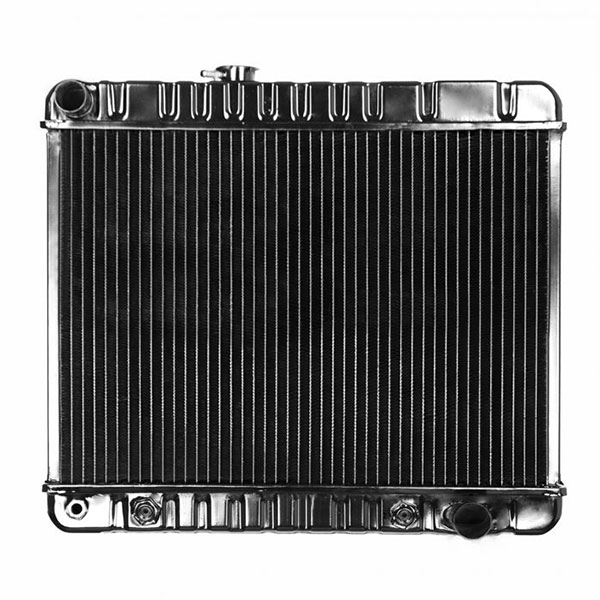 1966 Pontiac GTO/LeMans/Tempest 4 CORE RADIATOR (MANUAL WITH A/C & FILLER NECK ON LH) 17 INCH TALL CORE 27210 SND | CS4963G