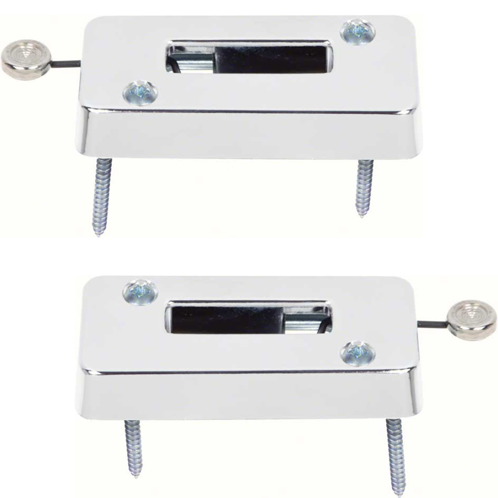 1971 Pontiac GTO/LeMans/Tempest BENCH SEAT HEADREST LOCK ASSEMBLY WITH KNOB (CHROME) - PR | IN5265Z