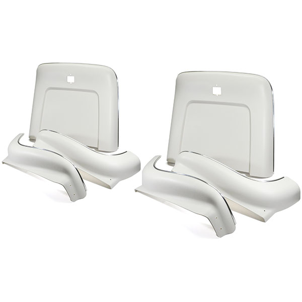 1971 Pontiac Grand Prix 69-UP SEAT BACK & APRON KIT (WHITE) - 6 PIECES WITH CENTER RELEASE HOLE | IN2238Z